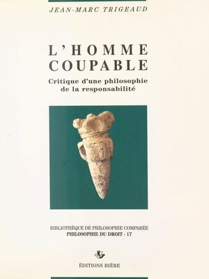 cover image of L'homme coupable